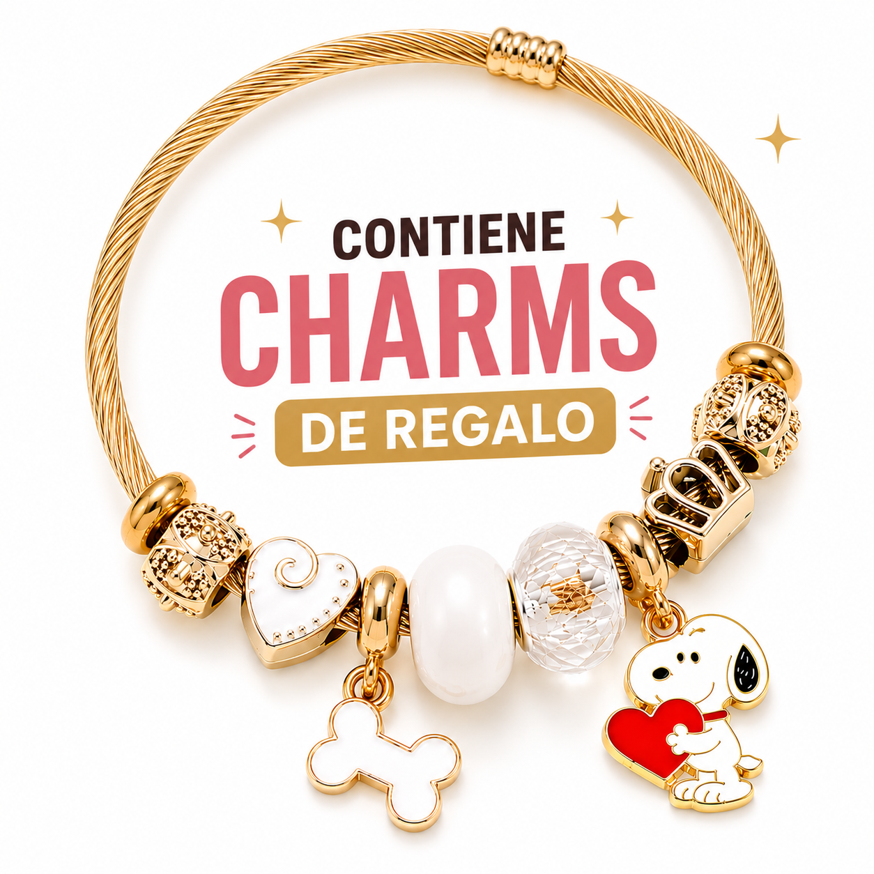Charm Snooply™ con Corazón